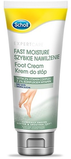 Scholl Expert Care Fast Moisture Foot Cream Krem do stóp szybkie nawilżenie 75ml