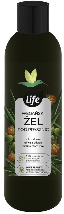 Life Life Wegański - Żel pod prysznic Aloes 390ml