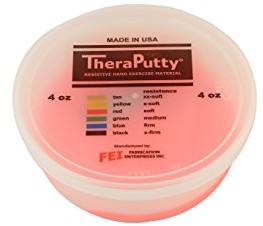 Cando Sport-Tec  Thera Putty 10-0903 masa plastyczna do ćwiczenia rąk, czerwony 10-0906