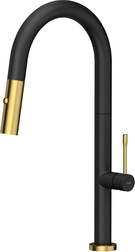 QUADRON Bateria FELICITY T-LINE czarny mat VERY BLACK) + złoty PVD 3623521_BLMPVDG1)