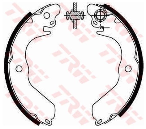 TRW Zestaw szczęk hamulcowych GS8553