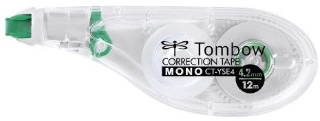Tombow CT-yse4 Correction Roller, boczna odwijania, 4.2 MM X 12 m, blistrowane 4003198401228