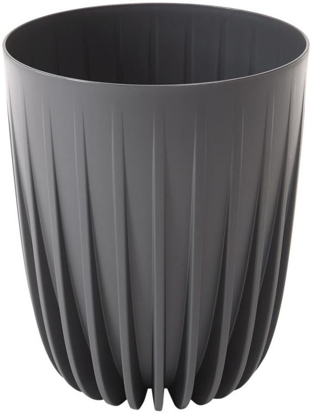 LAMELA Doniczka plastikowa Mira śr.25 cm antracytowa
