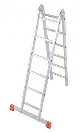 Krause TriMatic dwustronna drabina przegubowa 2x6 szczebli 129901