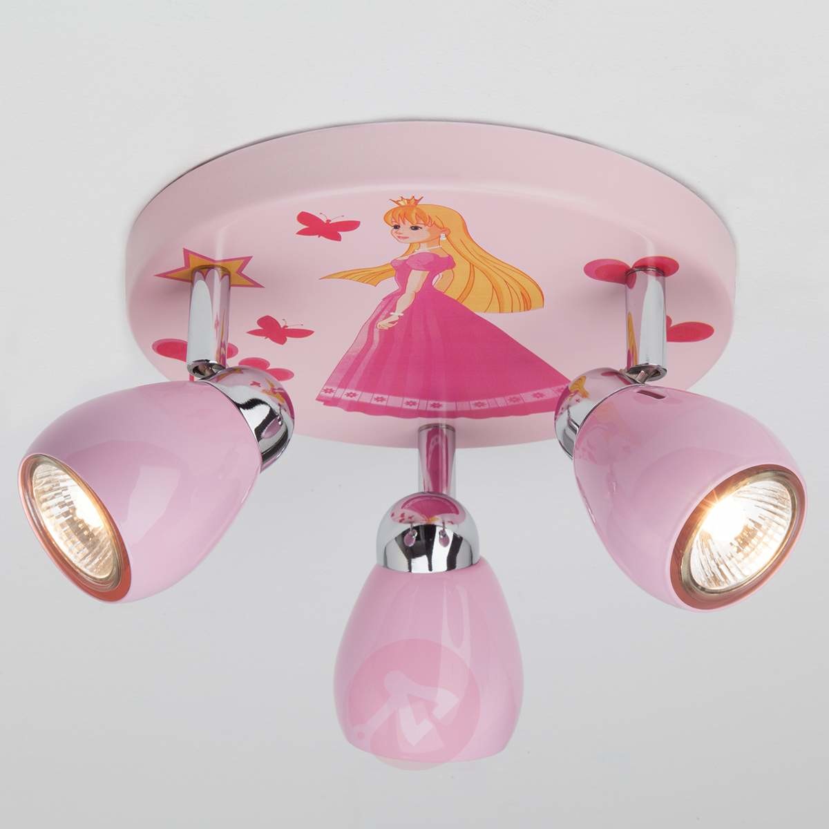 Brilliant Lampa sufitowa Princess, kolor Różowy G55934/17