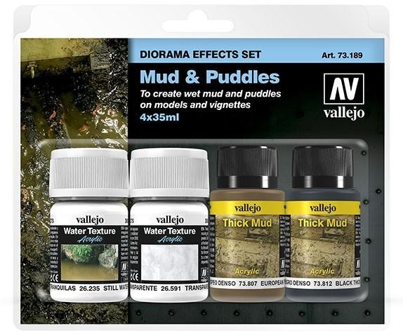 Vallejo Zestaw Diorama Effects - 35ml. Mud & Puddles Vallejo 73189