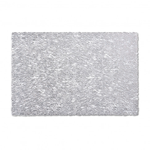 Zeller SCRIBBLE PROSTOKĄTNA PODKŁADKA PCV NA STÓŁ 30 X 45 CM SREBRNA 26998