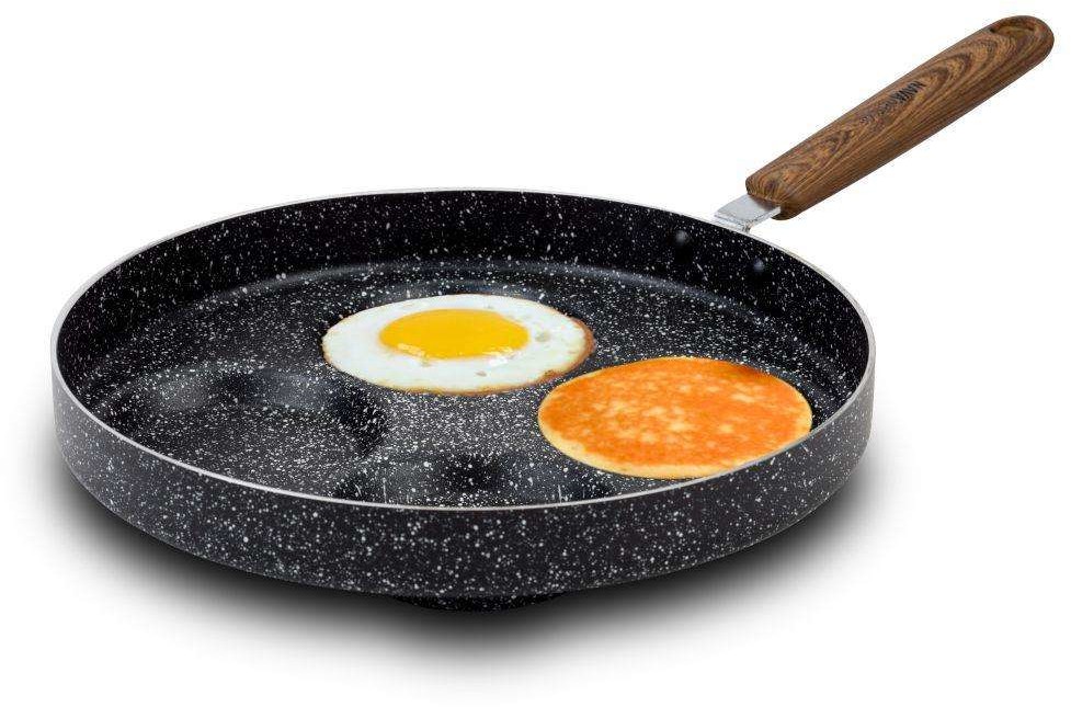 NAVA Patelnia granitowa NATURE do smażenia jajek naleśników pancakes na jajka 26 cm 10-144-113