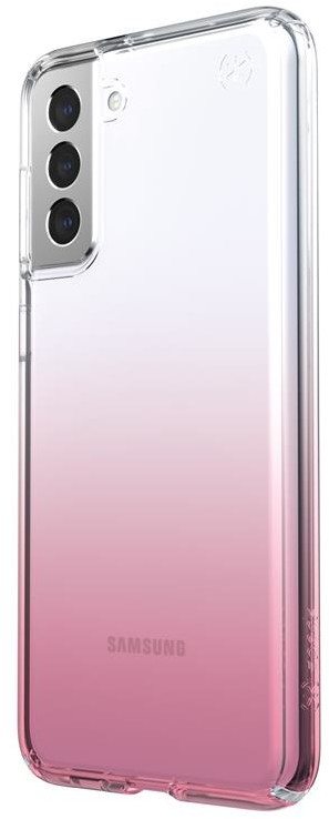 Speck Presidio Perfect-Clear Ombre - Etui Samsung Galaxy S21+ z powłoką MICROBAN (Clear/Vintage Rose Fade)