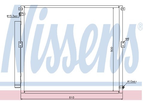 NISSENS Skraplacz, klimatyzacja 940167