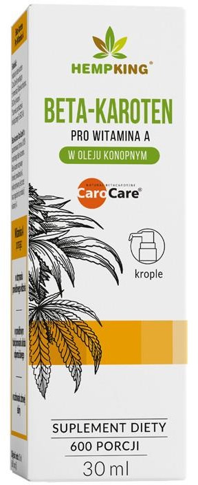Bio HEMPKING HEMPKING Beta karoten Pro witamina A w oleju HK7847
