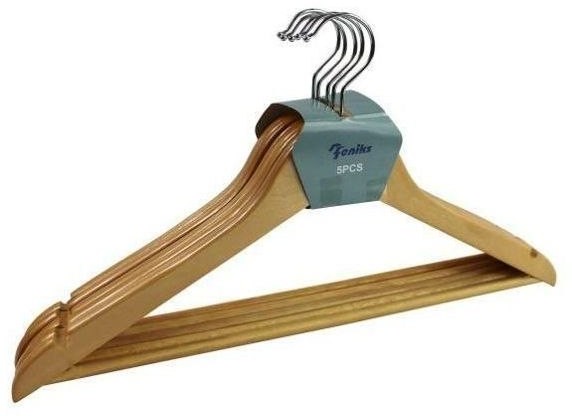 ARTYKUŁY AGD F Wieszak Drewniany Few-00 5szt Natural FEN000343