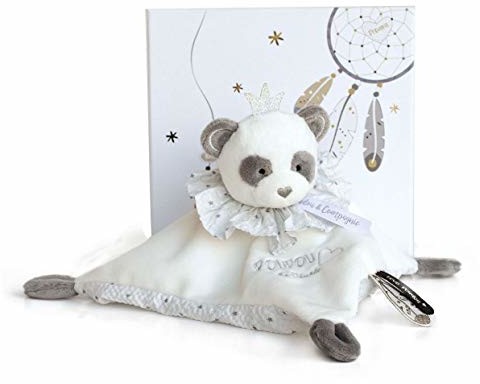 Doudou et Compagnie Doudou et Compagnie DC3536 ATTRAP-REVE - kołdra PANDA, szara