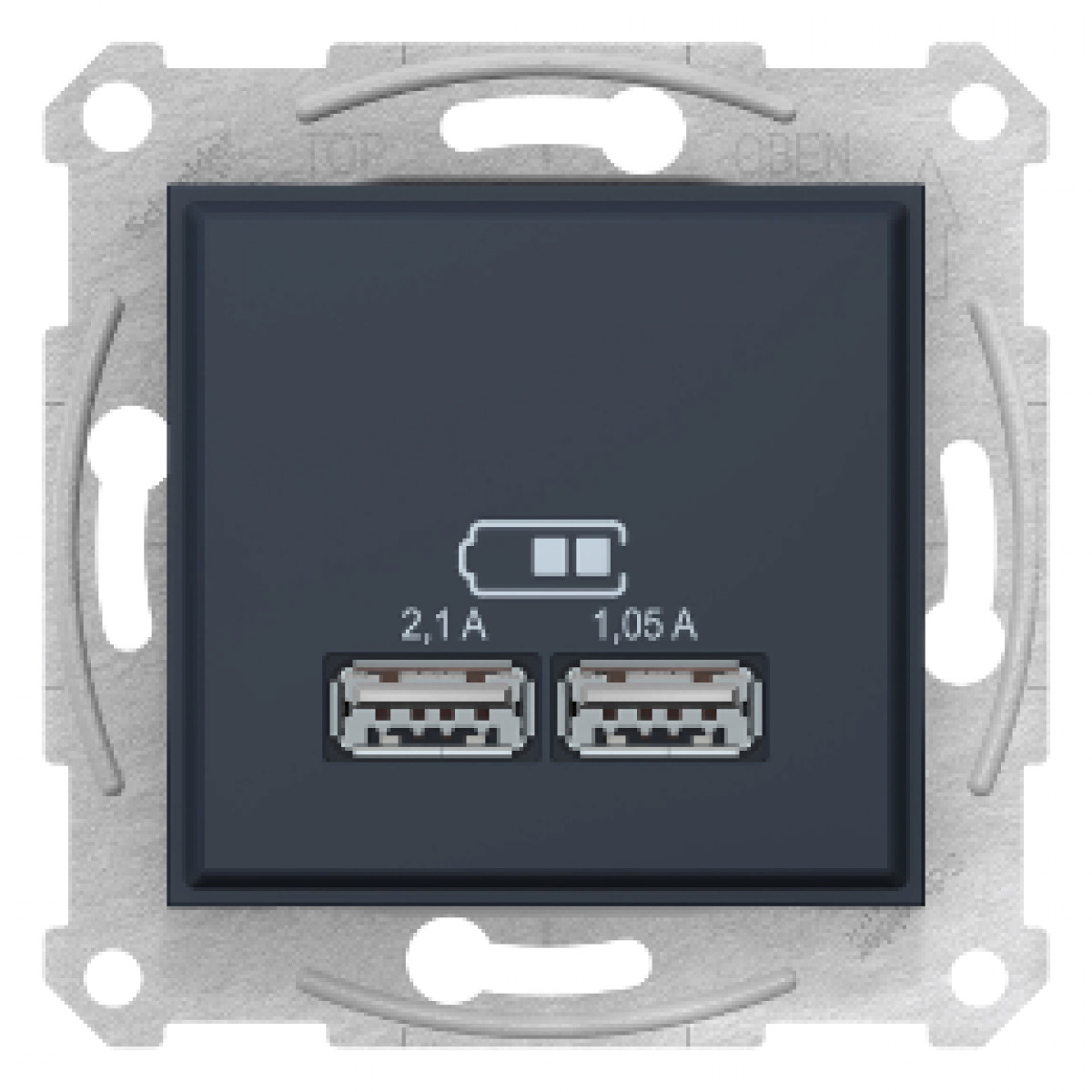 Schneider Ładowarka USB Sedna SDN2710270 grafit SDN2710270
