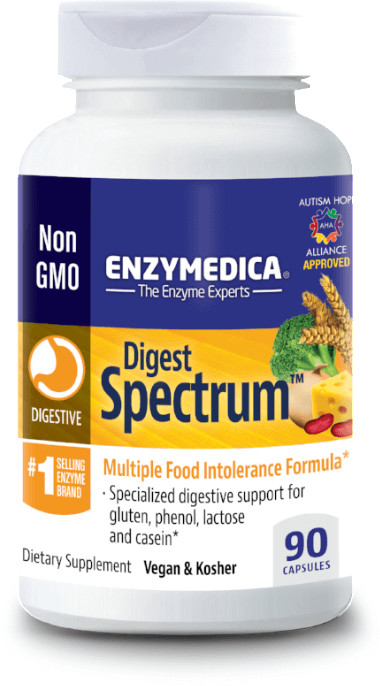 Enzymedica ENZYMEDICA Digest Spectrum (Przy nietolerancjach pokarmowych) 90 Kapsułek