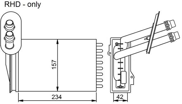 NRF Wymiennik ciepła, ogrzewanie wnętrza 53402
