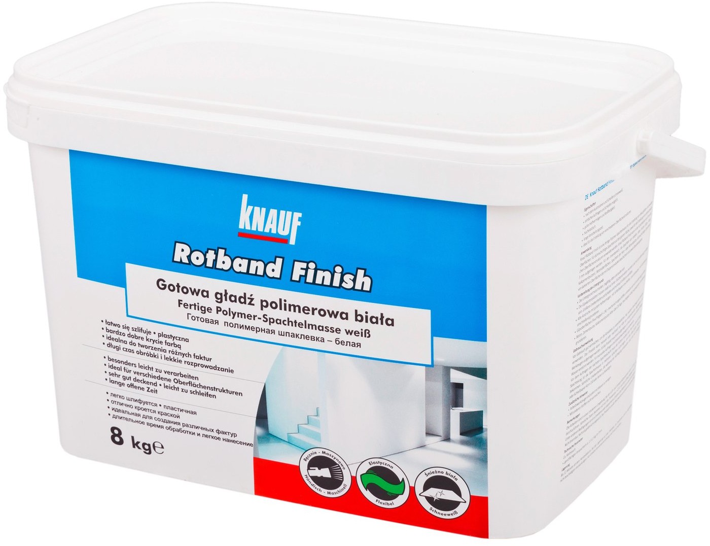 Knauf Knauf Gotowa masa szpachlowa Rotband Finish 8 kg