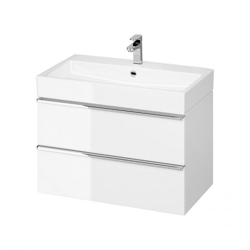 Cersanit VIRGO 80 szafka podumywalkowa biała z chromowanymi uchwytami S522-024 S522-024
