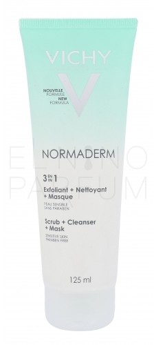 Vichy Normaderm 3in1 Scrub + Cleanser + Mask peeling 125 ml dla kobiet