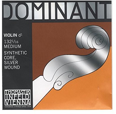 Dominant Strings dominant opleciony struny 132 1/16 struny do skrzypiec D Srebrny 132 1/16