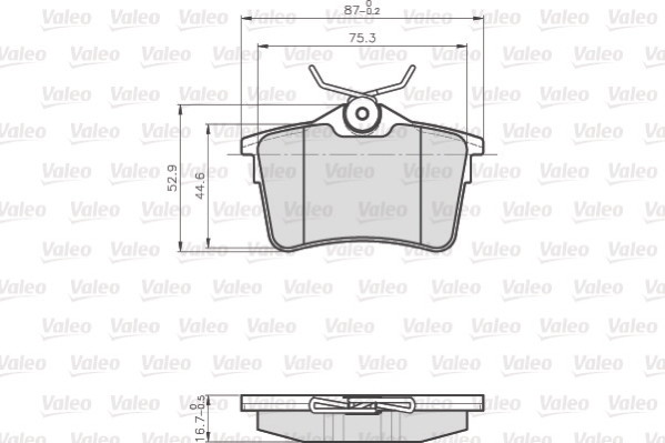VALEO klocki hamulcowe lcv 872765 872765