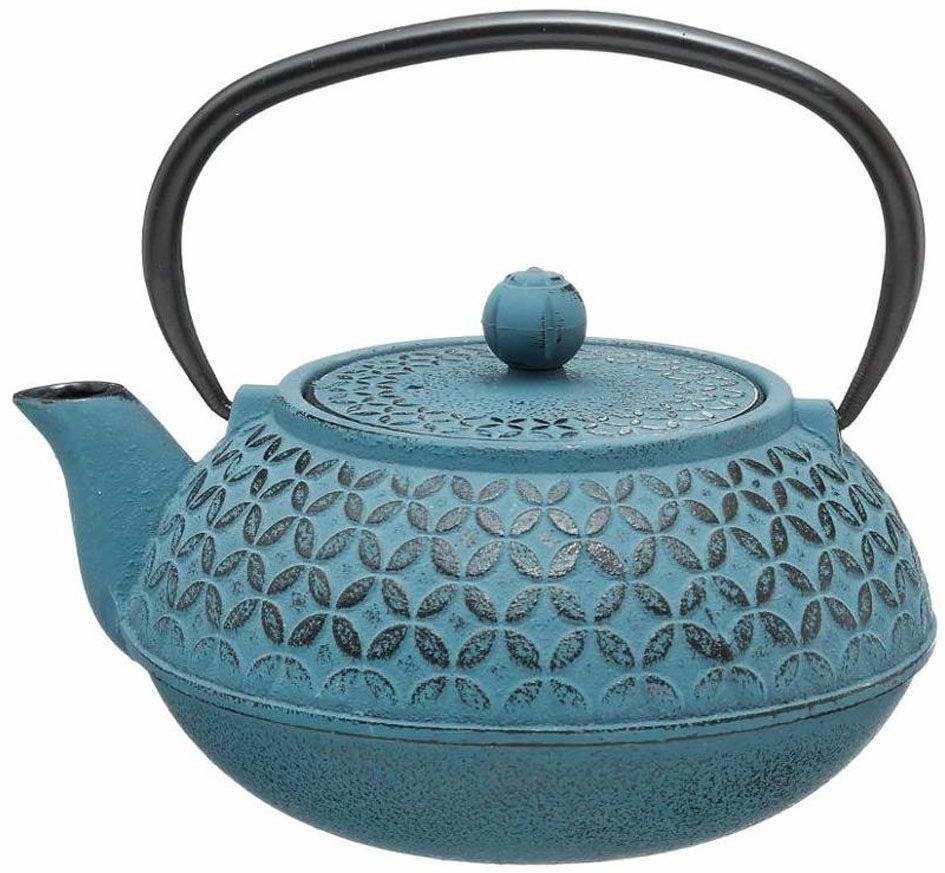 Secret de Gourmet Czajniczek do herbaty z zaparzaczem wykonany w kolorze niebieskim dla miłośników herbaty B01MA4ZH91