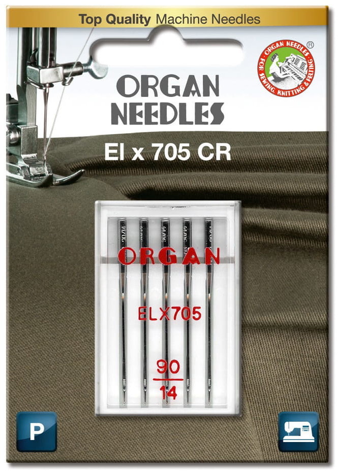 Organ Igły półpłaskie owerlok ELx705 CR 90 blistr