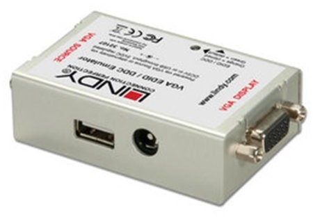Lindy Adapter AV EDID/DDC Emulator for VGA Clones and emulates DDC Data 32107
