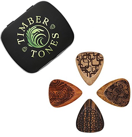 Laser Tones Grip Laser Tones Grip - mieszana puszka czterema LASTGMT4 Laser etched Timber Plectrums