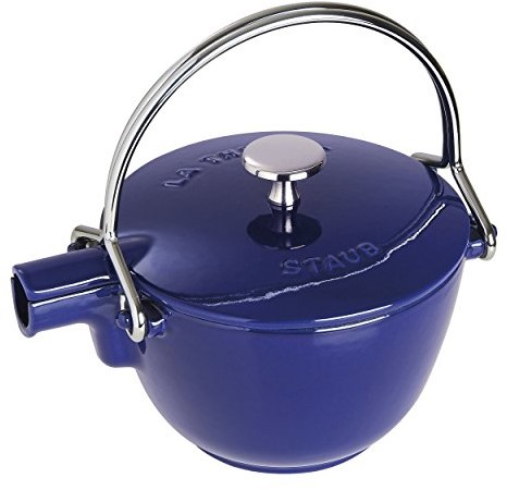 Staub 40510 618 0-czajnik do herbaty, okrągła, 16,5 cm, żeliwo, granatowy 1650091