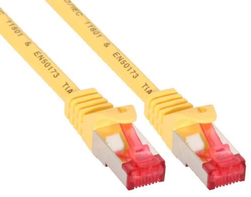 InLine Patchcord S/FTP PiMF Cat.6 PVC żółty 0.5m 76450Y