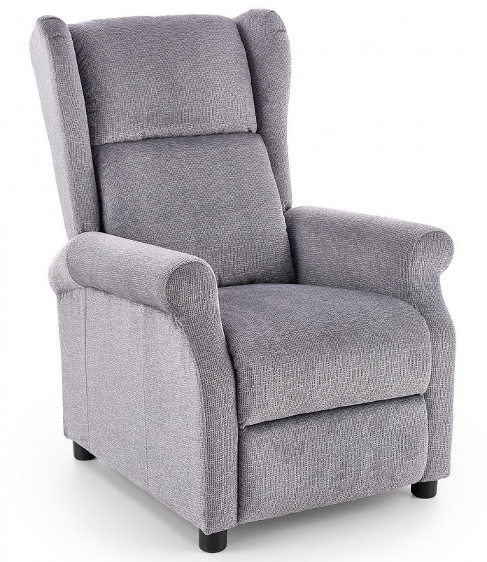 Halmar AGUSTIN fotel wypoczynkowy popiel