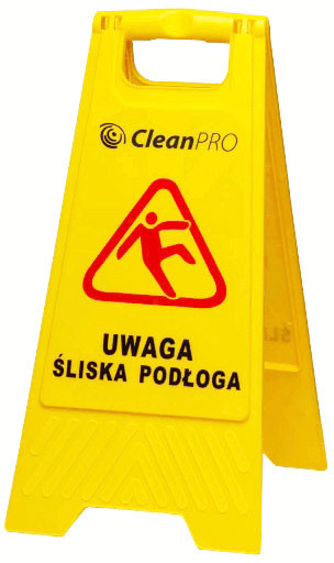 Clean Tablica ostrzegawcza Śliska podłoga