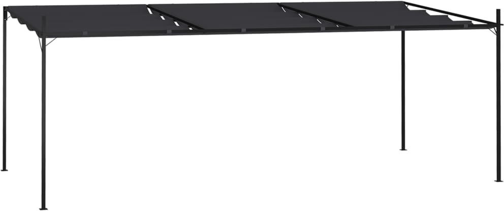 vidaXL Altana z rozsuwanym dachem, 600x300x233 cm, antracytowa! 313634