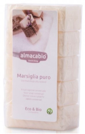 Almacabio (środki czystości) MYDŁO MARSYLSKIE KOSTKA ECO (5 x 100 g) 500 g -