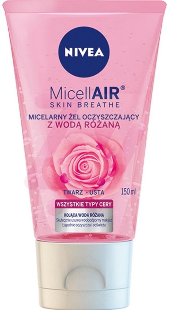 Nivea MicellAir Skin Breathe Micelarny żel oczyszczający z wodą różaną 150 ml
