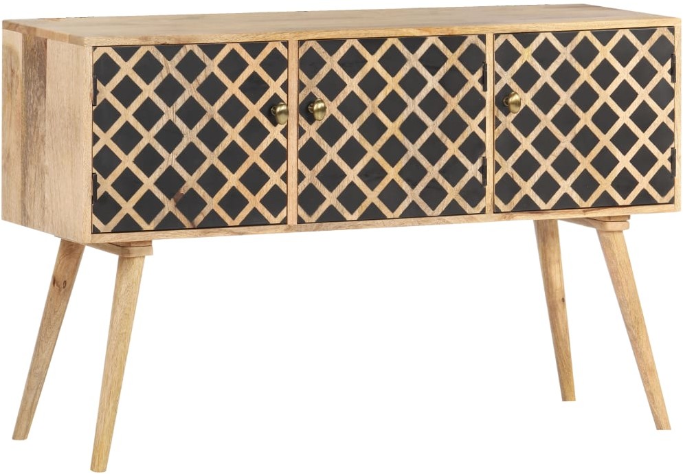 vidaXL Szafka, 118x35x75 cm, lite drewno mango