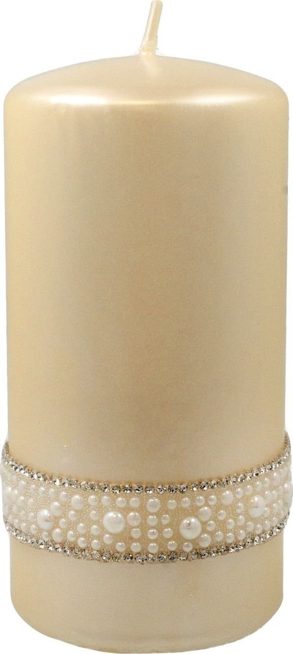 Artman świeca CRYSTAL OPAL WALEC Ś PEARL KREM 980172