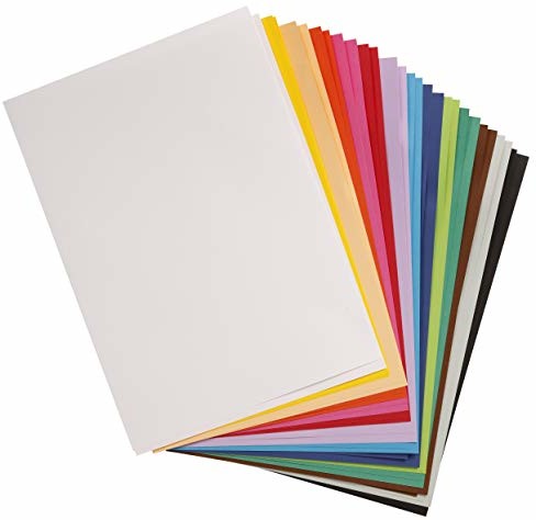 Clairefontaine 975398C opakowanie z 28 kartonami do majsterkowania Maya, 185 g, DIN A3, 29,7 x 42 cm, 1 opakowanie, 14 wyrazistych kolorów posortowanych 975398C