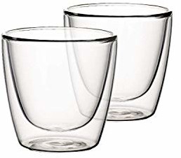 Villeroy & Boch Artesano Hot & Cold Beverages kubek M, zestaw 2-częściowy, 220 ml (mierzone na krawędziach), szkło borokrzemowe, nadaje się do mycia w zmywarce, do użycia w kuchence mikrofalowej