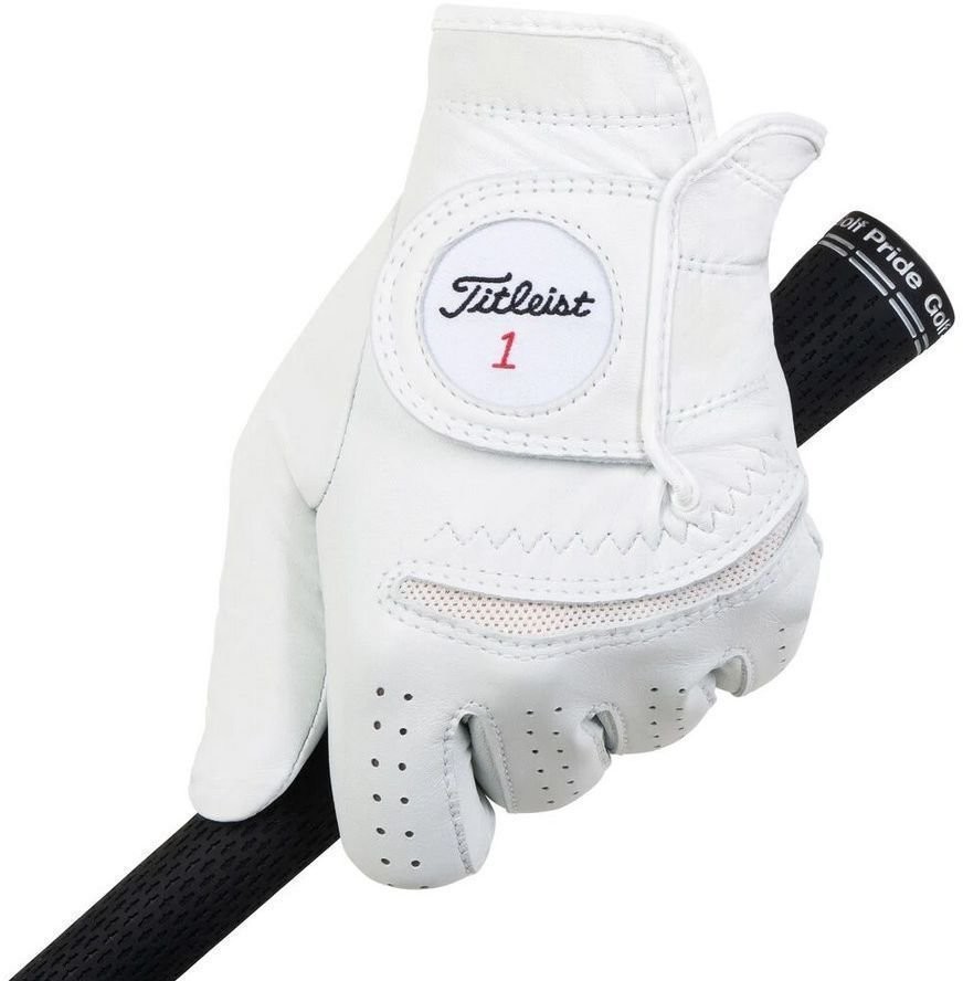 Titleist Permasoft Mens Golf Glove 2020 Left Hand for Right Handed Golfers White ML