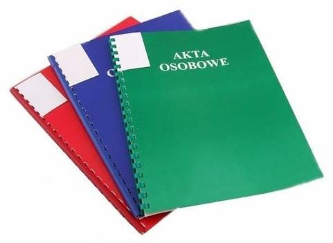 Teczki do akt osobowych CZERWONA T02) op.10szt
