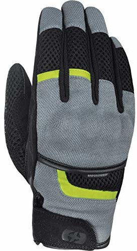 Oxford Rękawiczki motocyklowe krótkie rękawice motocyklowe Brisbane Air Sommer rękawice szare/czarne/żółte M, męskie, enduro/podróżne, poliester GM181105M