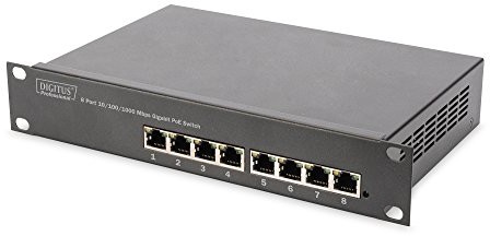 DIGITUS Professional Digitus Professional DN-95317 8-Port Gigabit Ethernet PoE Switch, 96 W DN-95317