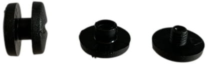 PielegnacjaObuwia Nity plastikowe skręcane 3,5mm Czarny 10szt 096043_3.5