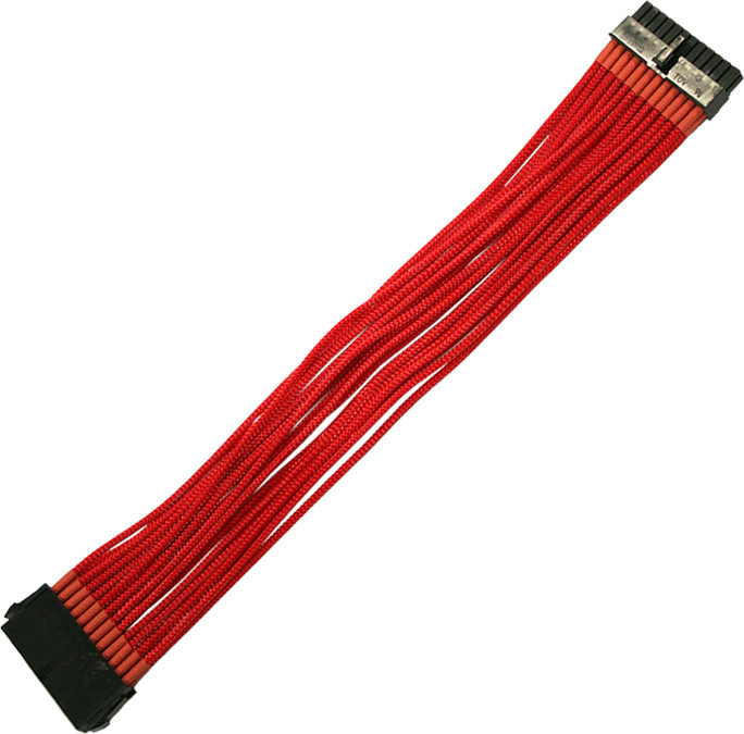Nanoxia Kabel zasilający 24-Pin ATX-przedłużacz 30cm red - 900300024