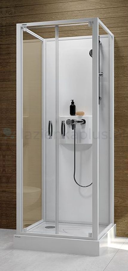 Sanplast Basic Complete kabina z brodzikiem i zestawem prysznicowym 6024602420014H0