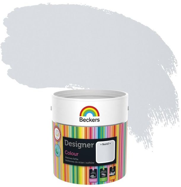 Beckers Farba do ścian i sufitów DESIGNER COLOUR 2,5 l Neutral