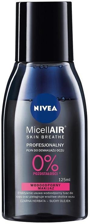 Nivea MicellAir Skin Breathe profesjonalny płyn do demakijażu oczu - makijaż wodoodporny 125ml 92512-uniw