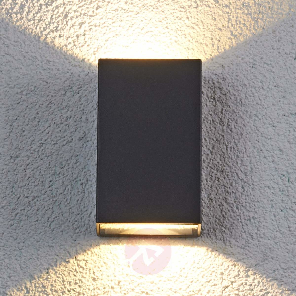 Lampenwelt Zewnętrzna Lampa ścienna LED Jale z aluminium